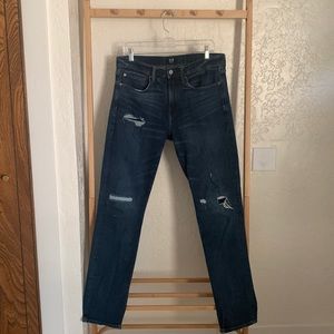 Gap Mens slim fit jeans with rips 32x32